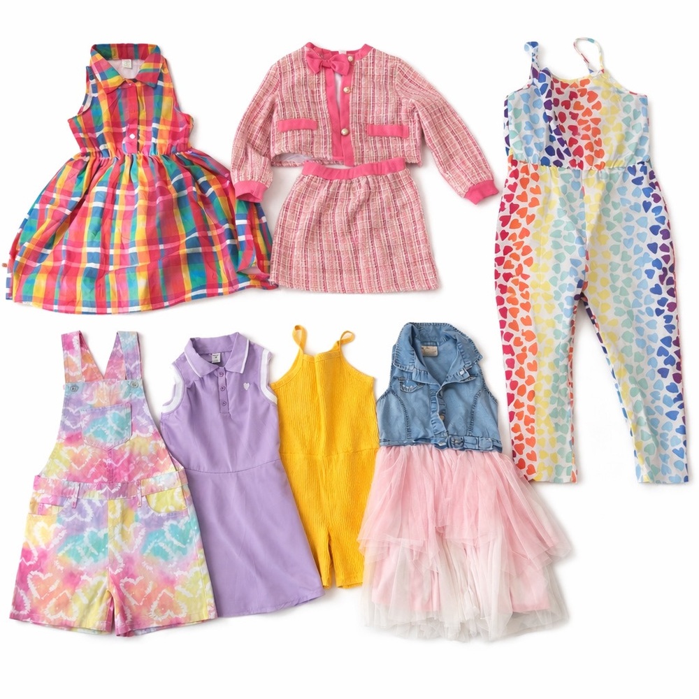 Summer Girls Clothing Bundle Size 7–8 Rare Editions Children’s Place 7 Pieces